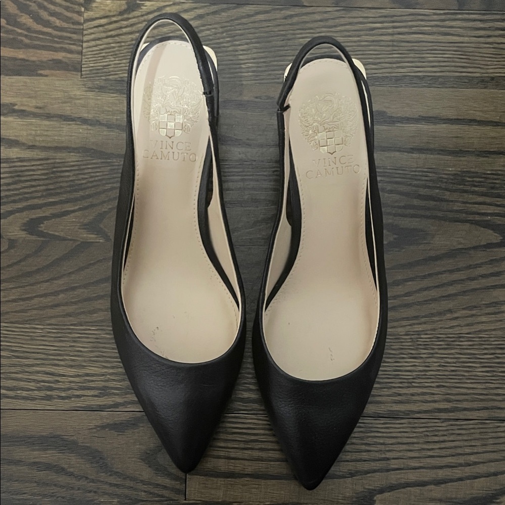 Vince Camuto Black Women's Slingback Heels